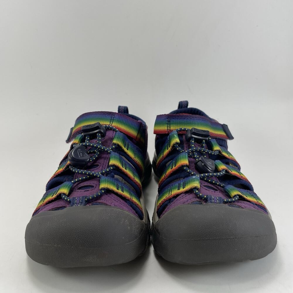KEEN Newport H2 Kids Sandals Size 1 US Purple Rainbow Tie Dye Water Shoes - Picture 2 of 9